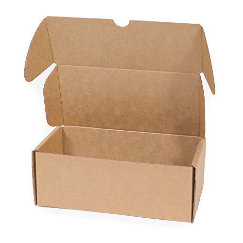 Kartox | Caja de Cartón Kraft Para Envío Postal | Caja de Cartón Automontable para Envío o Almacenaje | Talla M | 20x9x7 | 20 Unidades