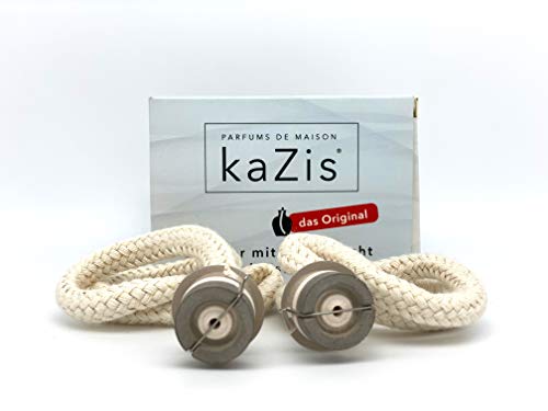 KAZIS® I 2 quemadores con mecha de repuesto para Lampe Berger y todas las demás lámparas catalíticas.