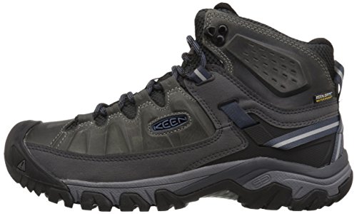 KEEN Men's Targhee iii mid Leather wp-m Hiking Boot, Steel Grey/Captains Blue, 7 M US