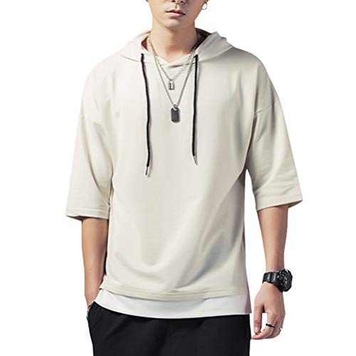 KENAIJING Camiseta Hombre, Hombre Sudadera con Capucha Hoodie Casual Camisa de Entrenamie (Albaricoque, 2XL (Peso 65-70 kg - Altura 175-180 cm)) KENAIJING Camiseta Hombre, Hombre Sudadera con Capucha Hoodie Casual Camisa de Entrenamie (Albaricoque, 2XL (Peso 65-70 kg - Altura 175-180 cm))