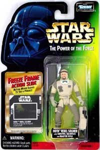 Kenner Star Wars HOTH REBEL SOLDIER Figure - Power Of The Force - Freeze Frame [Toy]
