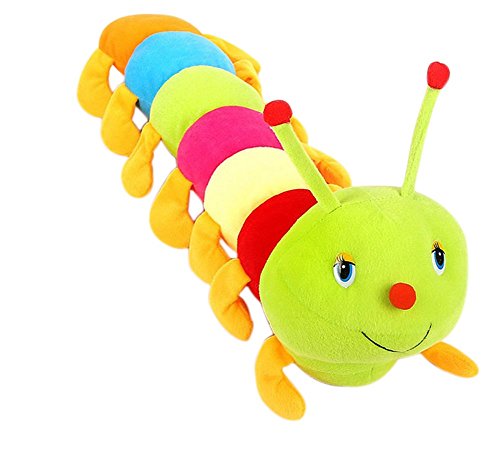 Kentop Lilendfüssler - Peluche de oruga de peluche (50 cm), color verde