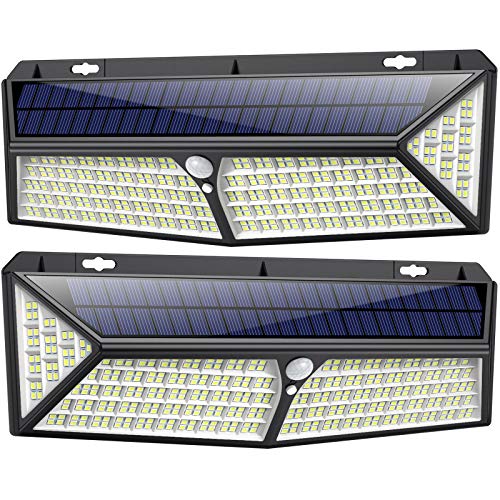 Kilponen Luz Solar Exterior【430 LED Con Carga USB】Foco Solar Exterior 270º Iluminación 4400 mAh Lámpara Solar con Sensor de Movimiento y 3 Modos Inteligentes para Jardín Camino Garaje - 2 Paquete Kilponen Luz Solar Exterior【430 LED Con Carga USB】Foco Solar Exterior 270º Iluminación 4400 mAh Lámpara Solar con Sensor de Movimiento y 3 Modos Inteligentes para Jardín Camino Garaje - 2 Paquete