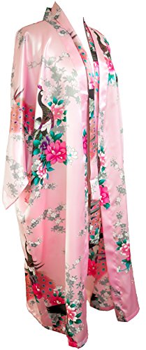 Kimono de CC Collections 16 Colores Shipping Bata de Vestir túnica lencería Ropa de Noche Prenda Despedida de Soltera (Rosa) Kimono de CC Collections 16 Colores Shipping Bata de Vestir túnica lencería Ropa de Noche Prenda Despedida de Soltera (Rosa)