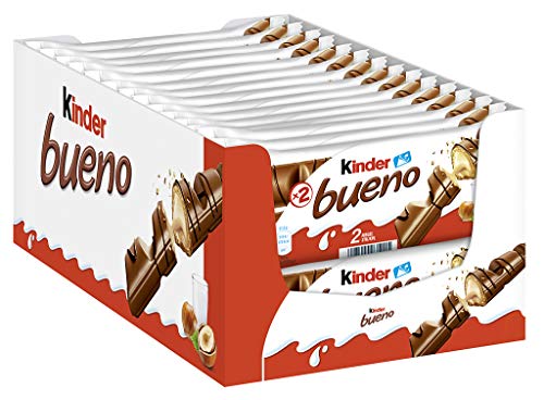 Kinder Bueno - Juego de 30 barras, de 43 g Kinder Bueno - Juego de 30 barras, de 43 g
