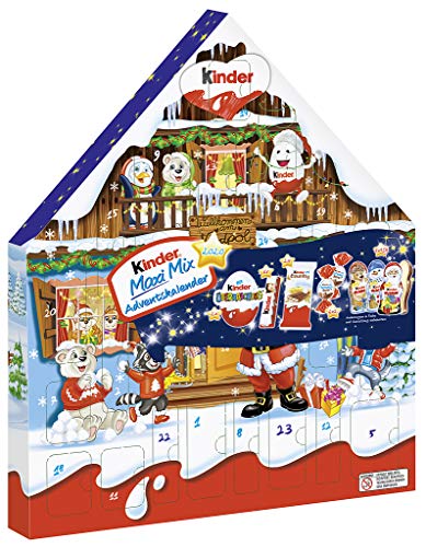 Kinder Navidad Maxi Mix Calendario de Adviento, 351 gr Kinder Navidad Maxi Mix Calendario de Adviento, 351 gr