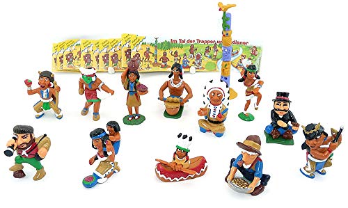 Kinder Überraschung Figuras, en el valle de los Trapper e indios Plus 13 notas.