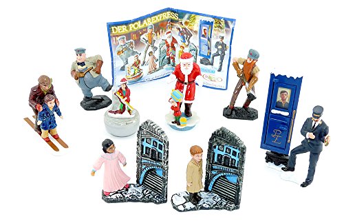 Kinder Überraschung, Juego completo de figuras de la película Polarexpress con un prospecto (idioma español no garantizado).