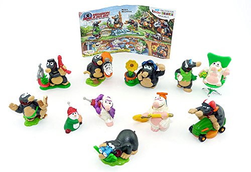 Kinder Überraschung, Juego de figuras de topo de Mission con 1 folleto (juego completo). Kinder Überraschung, Juego de figuras de topo de Mission con 1 folleto (juego completo).