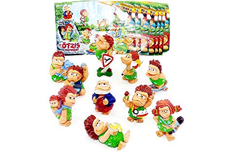 Kinder Überraschung Los Ötzis vienen (juego completo de figuras de Ferrero).