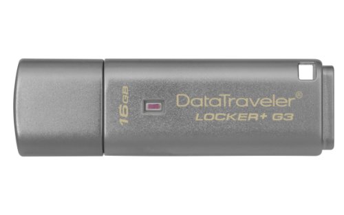 Kingston Data Traveler Locker y G3, DTLPG3/16GB USB 3.0 Protección de datos personales con copia de seguridad automática en la nube