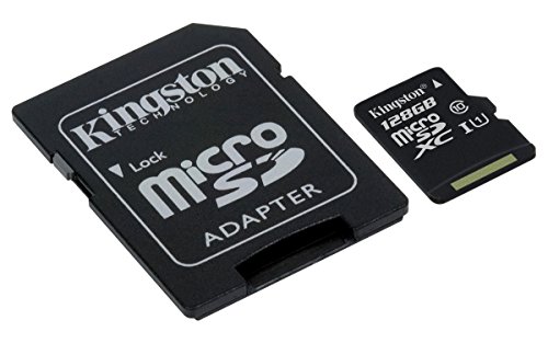 Kingston SDCS/128GB Tarjeta de Memoria Sd 4, 128 gb, Negro