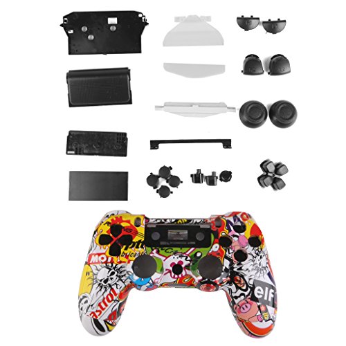Kit Caso Cubierta Funda Protectora Shell Botón Para Mando PS4 Playstation4 Videojuego