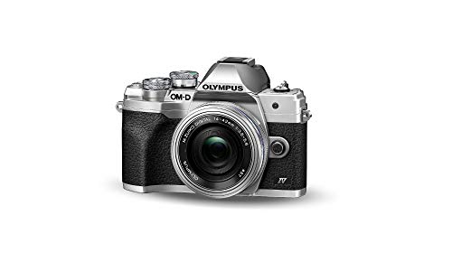 Kit de cámara del Sistema Micro Four Thirds Olympus OM-D E-M10 Mark IV, Sensor de 20 Mpx, Visor electrónico, vídeo 4K, Wi-Fi, Plata, Incluye el M.Zuiko Digital ED 14-42mm F3.5-5.6 EZ Pancake Plata