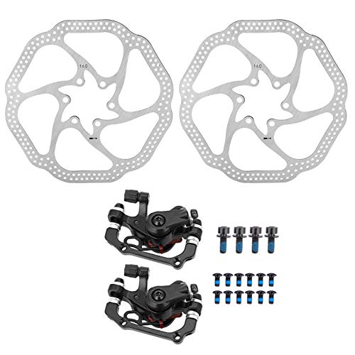 Kit de Freno de Disco para Bicicleta, Freno de Disco Mecánico para Bicicleta, Pinza Trasera de aluminio, Mecánico, Sin Herramientas, Ajustador de almohadilla para Bicicleta de Montaña, Bicicleta Kit de Freno de Disco para Bicicleta, Freno de Disco Mecánico para Bicicleta, Pinza Trasera de aluminio, Mecánico, Sin Herramientas, Ajustador de almohadilla para Bicicleta de Montaña, Bicicleta