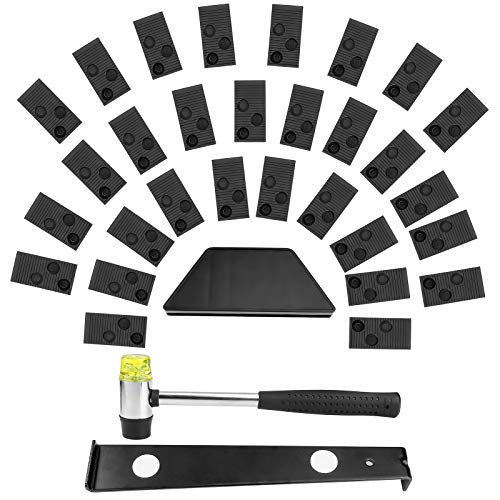 Kit de Instalación de Suelos de Madera Laminada Kit de Suelo Laminado con Bloque de Rosca Barra de Tracción Mazo 20 Espaciadores Kit de Instalación de Suelos de Madera Laminada Kit de Suelo Laminado con Bloque de Rosca Barra de Tracción Mazo 20 Espaciadores