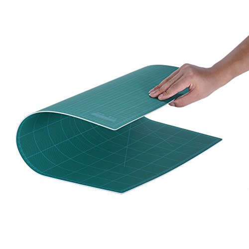 KKmoon Base de Corte Múltiples Fines Autocuración Constructores Doble Cara Papel 5 Capas Pvc Durable A2 Verde,Gks 18 "X 24" 60Cm × 45Cm KKmoon Base de Corte Múltiples Fines Autocuración Constructores Doble Cara Papel 5 Capas Pvc Durable A2 Verde,Gks 18 "X 24" 60Cm × 45Cm