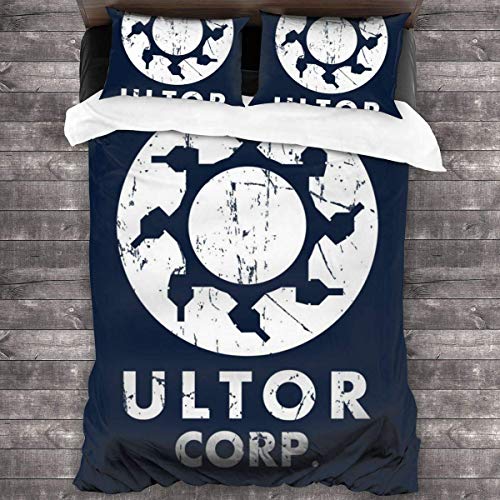 Knncch Ultor Corp Saints Row Juego de Cama de 3 Piezas Funda nórdica Juego de Cama Decorativo de 3 Piezas con 2 Fundas de Almohada