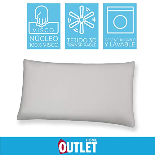 Komfortland Almohada 2 uds de 70 cm viscoelástica Visco One Komfortland Almohada 2 uds de 70 cm viscoelástica Visco One