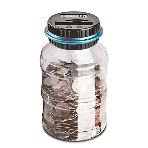 konesky ahorro de dinero Banco de monedas Hucha con contador digital, con pantalla LCD monedas regalo konesky ahorro de dinero Banco de monedas Hucha con contador digital, con pantalla LCD monedas regalo