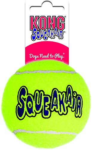 KONG - Squeakair Ball - Pelotas de Tenis sonoras Que respetan Sus Dientes - para Perros de Raza Grande KONG - Squeakair Ball - Pelotas de Tenis sonoras Que respetan Sus Dientes - para Perros de Raza Grande