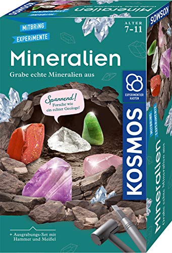 KOSMOS Grabe echte Mineralien selbst aus mit Hammer und Meißel Set de experimentación para niños a Partir de 7 años. (657901) KOSMOS Grabe echte Mineralien selbst aus mit Hammer und Meißel Set de experimentación para niños a Partir de 7 años. (657901)
