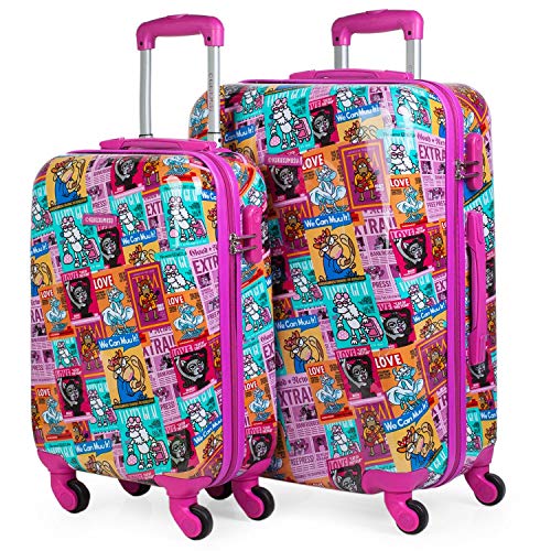 Kukuxumusu Kioskuxumusu Girls Juego de Maletas, 64 cm, 100 litros, Fucsia Kukuxumusu Kioskuxumusu Girls Juego de Maletas, 64 cm, 100 litros, Fucsia