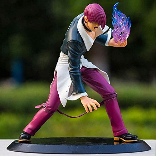 KY The King of Fighters Figura Iori Yagami Violet Model Gift Toy Decoraciones de The King of Fighters 97 98 Peripherals Doll Adornos