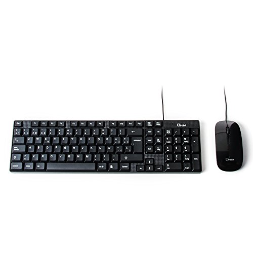 L-Link LL-KB-816-COMBO - Kit Teclado + Ratón USB, color negro