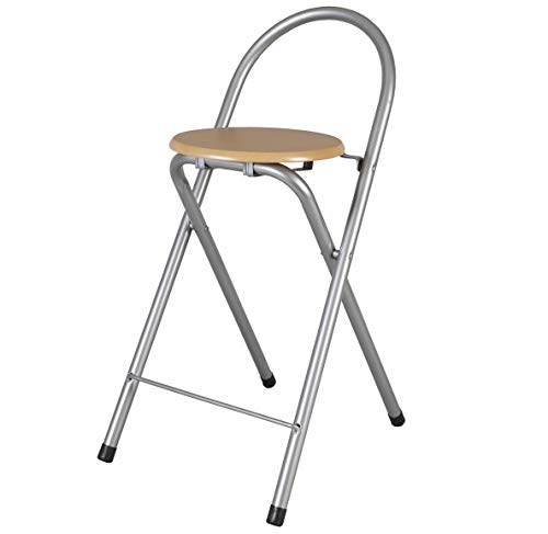 LA BOLATA Taburete Plegable De Metal Y Madera 37x45x80 cm | Taburete Plegable Cocina | Sillas Plegables Cocina LA BOLATA Taburete Plegable De Metal Y Madera 37x45x80 cm | Taburete Plegable Cocina | Sillas Plegables Cocina