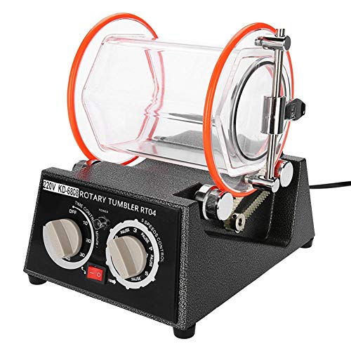 La máquina pulidora de tambores de joyería, rotación en dos direcciones, se puede rotar regularmente (10, 20, 30, 40, 50min), ajustable en 5 tipos de joyas brillantes de excelente velocidad(EU) La máquina pulidora de tambores de joyería, rotación en dos direcciones, se puede rotar regularmente (10, 20, 30, 40, 50min), ajustable en 5 tipos de joyas brillantes de excelente velocidad(EU)