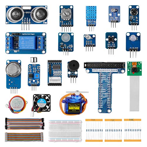 LABISTS Kit de Módulos de Sensores con 15 Proyectos, 8 Sensores para Principiantes y Profesionales DIY, Compatible con Raspberry Pi y Arduino