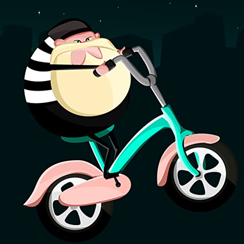Ladrón gordo en una bicicleta: El juego Robar la joya del oro y el dinero fuera de la ley