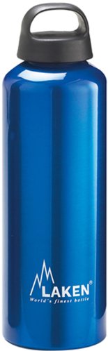 Laken 1L Azul Botella de Aluminio Classic (Boca Ancha), Unisex Adulto