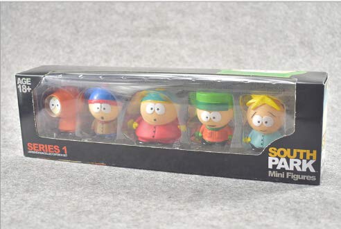 Lamdoo 5 unids/Set 6 cm Anime South Park Stan Kyle Eric Kenny Leopard Mini 6 cm PVC Figura de acción de colección Modelo de Juguete para niños Regalos