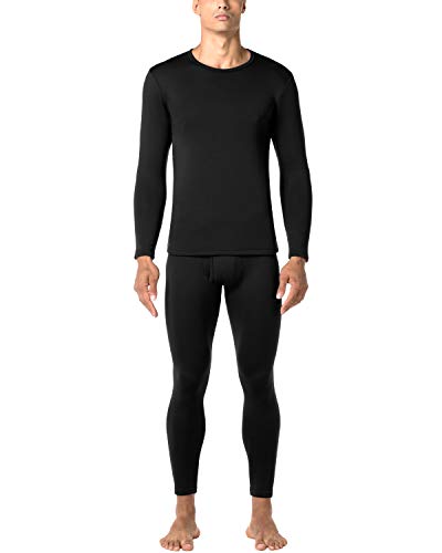LAPASA Ropa Térmica para Hombre Pantalón/Camiseta/Conjunto Extra-Warm -Brushed Back Fabric Technique- M24 (M, Black (Conjunto)) LAPASA Ropa Térmica para Hombre Pantalón/Camiseta/Conjunto Extra-Warm -Brushed Back Fabric Technique- M24 (M, Black (Conjunto))