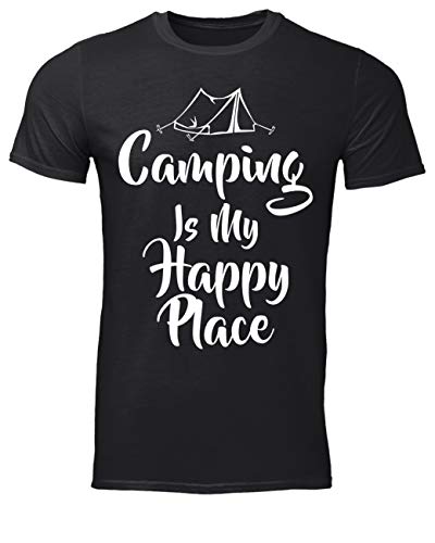 Leet Group Camping Is My Happy Place Tent Pitching T-Shirt
