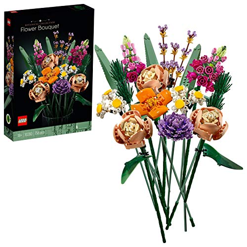 LEGO 10280 Creator Expert Ramo de Flores, Flores Artificiales, Colección Botánica, Set para Adultos
