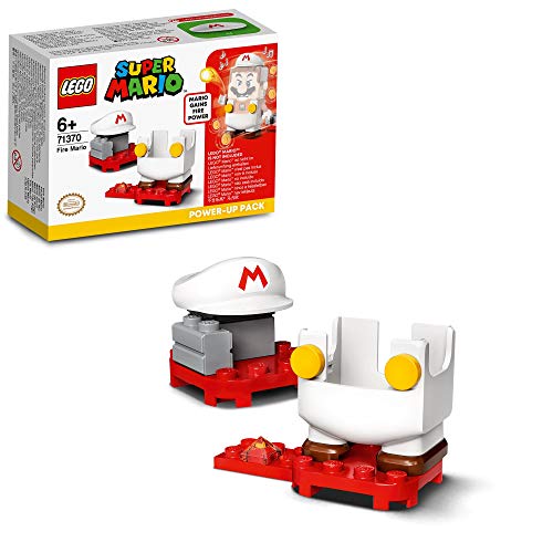 LEGO 71370 Super Mario Pack Potenciador: Mario de Fuego, Set de Expansión, Disfraz para Juguete Fire Power