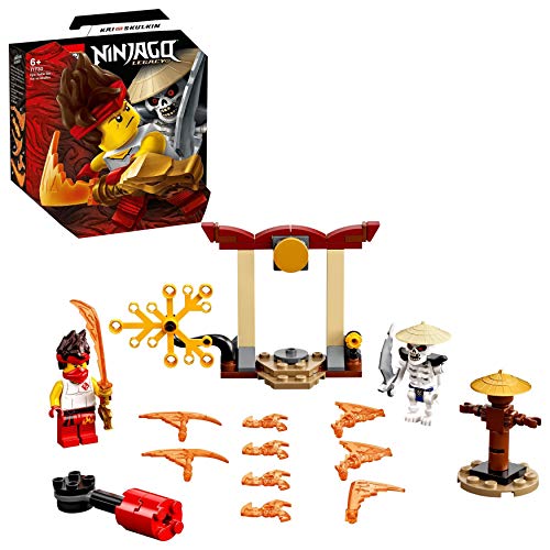 LEGO 71730 NINJAGO Set de Batalla Legendaria: Kai vs. Skulkin con Juguete de Batalla Giratorio