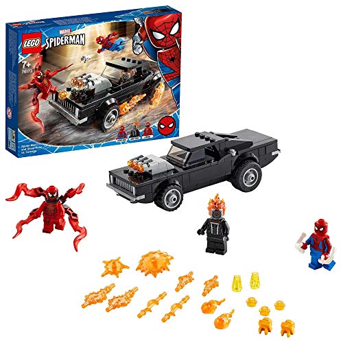 LEGO 76173 Spider-Man y el Motorista Fantasma vs. Carnage, Set de Superhéroes Marvel Juguete con Coche de Construcción LEGO 76173 Spider-Man y el Motorista Fantasma vs. Carnage, Set de Superhéroes Marvel Juguete con Coche de Construcción