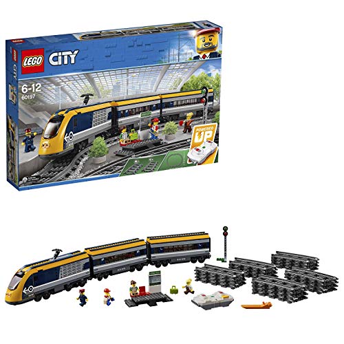 LEGO City - Tren De Pasajeros, Maqueta de Juguete Ferroviario con Control Remoto por Bluetooth, Incluye Minifigura del Maquinista y Varios Pasajeros (60197) LEGO City - Tren De Pasajeros, Maqueta de Juguete Ferroviario con Control Remoto por Bluetooth, Incluye Minifigura del Maquinista y Varios Pasajeros (60197)