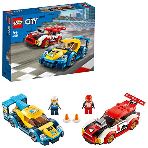 LEGO City Turbo Wheels - Coches de Carreras, Set de Construcción para Jugar a Competir, con los Dos Conductores, Juguete de Acción a Partir de 5 Años (60256) , color/modelo surtido