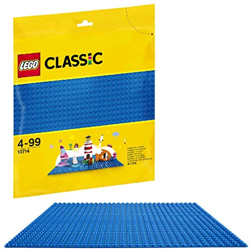 LEGO Classic - Base Azul de Juguete de Construcción de 25 cm de Lado para Juegos Creativos y Educativos como Complemento a tus Sets (10714)