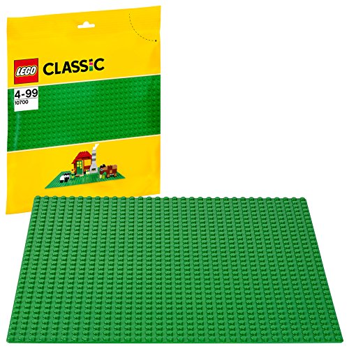 LEGO Classic - Base de Color Verde, Juguete de Construcción que Mide 25 centímetros de Lado, Genial para Complementar Todos tus Sets y Juegos (10700) LEGO Classic - Base de Color Verde, Juguete de Construcción que Mide 25 centímetros de Lado, Genial para Complementar Todos tus Sets y Juegos (10700)