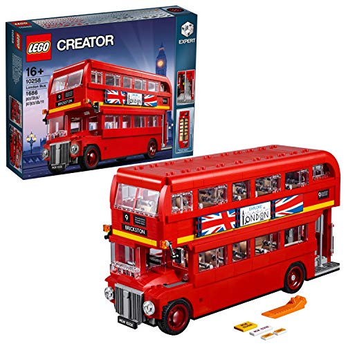 LEGO Creator - London Bus, Réplica de Autobús de Londres de dos Plantas para Construir, Jugar y Exponer con Característicos Detalles, Regalo Coleccionable a Partir de 16 Años (10258) LEGO Creator - London Bus, Réplica de Autobús de Londres de dos Plantas para Construir, Jugar y Exponer con Característicos Detalles, Regalo Coleccionable a Partir de 16 Años (10258)