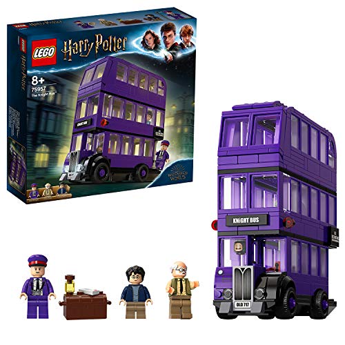 LEGO Harry Potter - Autobús Noctámbulo, Juguete de Construcción del Mágico Autobús de 3 Plantas, Incluye 3 Minifiguras (75957)