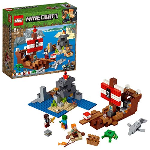 LEGO Minecraft - La Aventura del Barco Pirata, juguete de construcción y aventuras en el mar (21152) LEGO Minecraft - La Aventura del Barco Pirata, juguete de construcción y aventuras en el mar (21152)