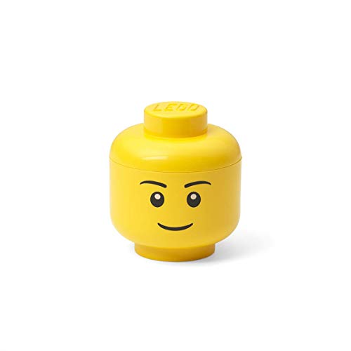 LEGO-Mini-cabeza de almacenamiento, Niño, color amarilla, (Room Copenhagen 40331724)