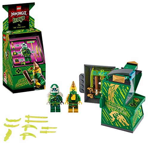 LEGO Ninjago - Cabina de Juego: Avatar de Lloyd, Set de Construcción de Máquina Arcade Coleccionable con Minifigura de Lloyd, Juguete de Prime Empire, a Partir de 7 Años (71716) , color/modelo surtido